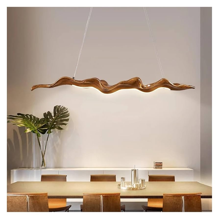Amazon.com: INTRIXX Modern LED Pendant Light Wooden Design